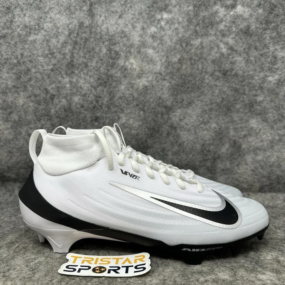 Nike Vapor Pro 1 TB Football Cleats Mens Size 11.5 White Black IB2495-105